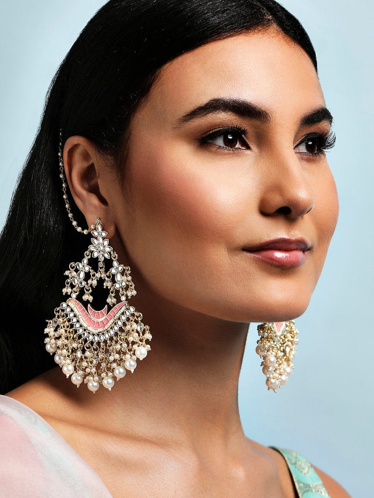 Kundan Earrings: Buy Latest Designs Of Earrings Online For Women | Utsav  Fashion